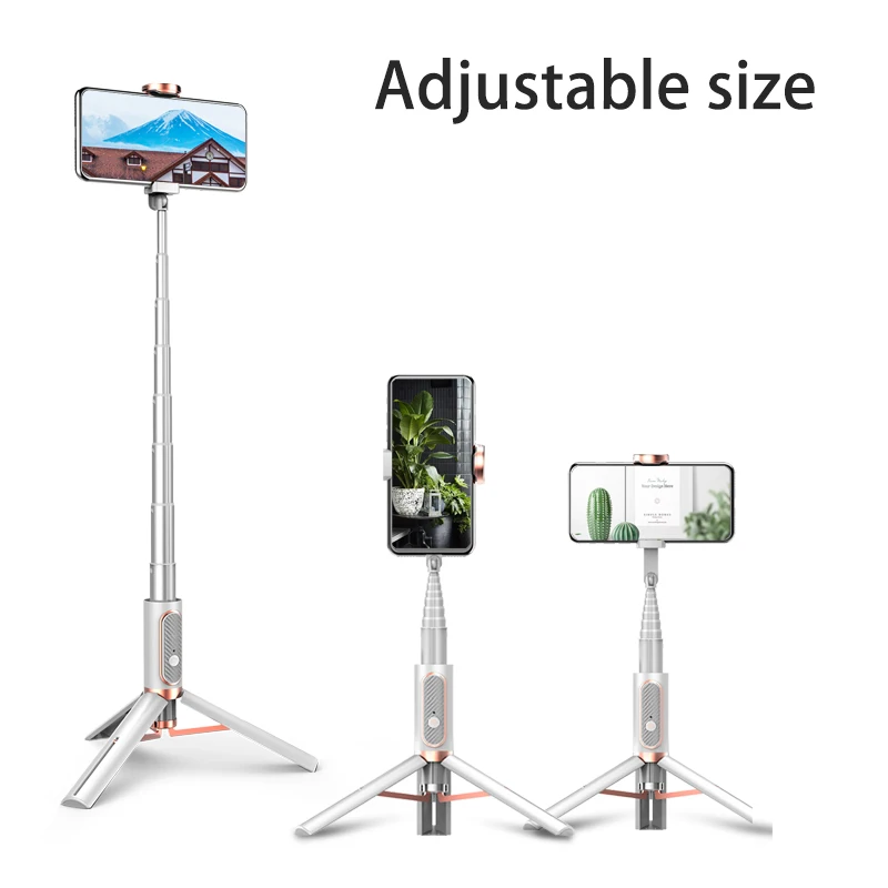 

Bluetooth Tripod Selfie Stick Phone Video Holder Live Vlog Extendable Monopod Tripod for IPhone 11Pro Max Xiaomi Huawei Samsung