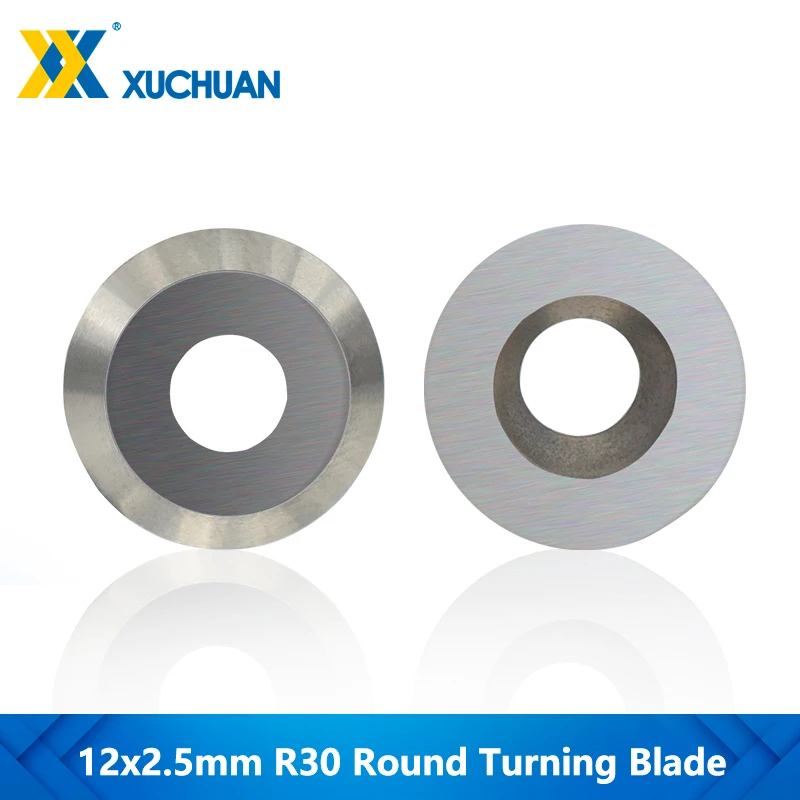 

Round Carbide Blade 12x2.5mm R30 Tungsten Cutters Inserts For Woodworking Lathe Turning Cutter Tool 1pc Round Turning Blade