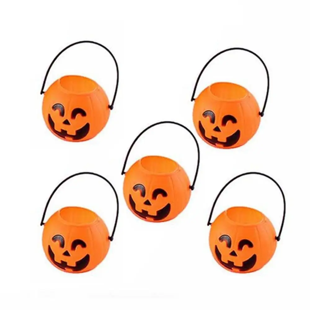 Children Kids Trick Pumpkin Bucket Sweet Holder Halloween Party Decorations Candy Box