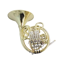 F/Bb Double French Horn Musical Instruments 4 Valves Divided Bell with Case Mouthpiece Waldhorn