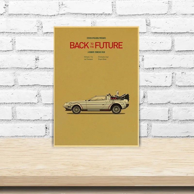 Vintage Classic Movie Back To The Future Poster Retro Kraft Paper Posters and Prints Home Decor Bar Print Wall Stickers Gifts