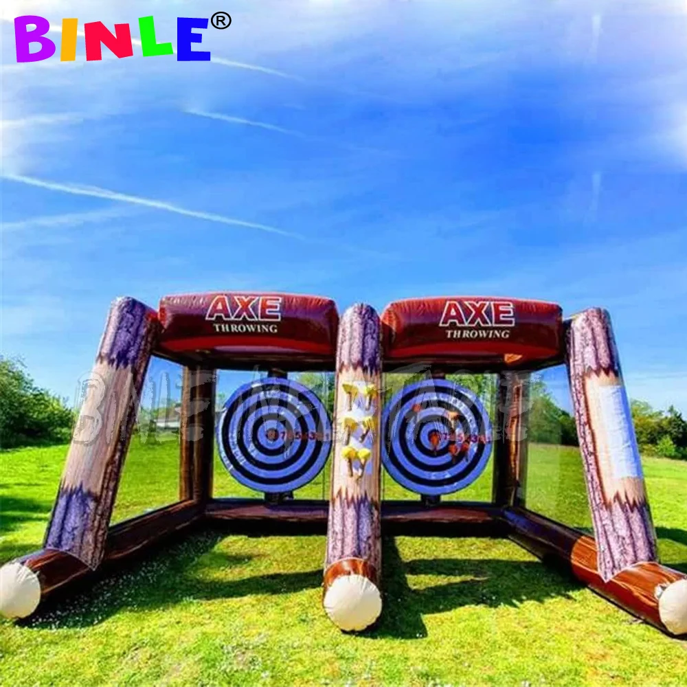 

2 Players Inflatable Sports Games Challenge Interactive Party Carnival Inflatable Axe Throwing Games