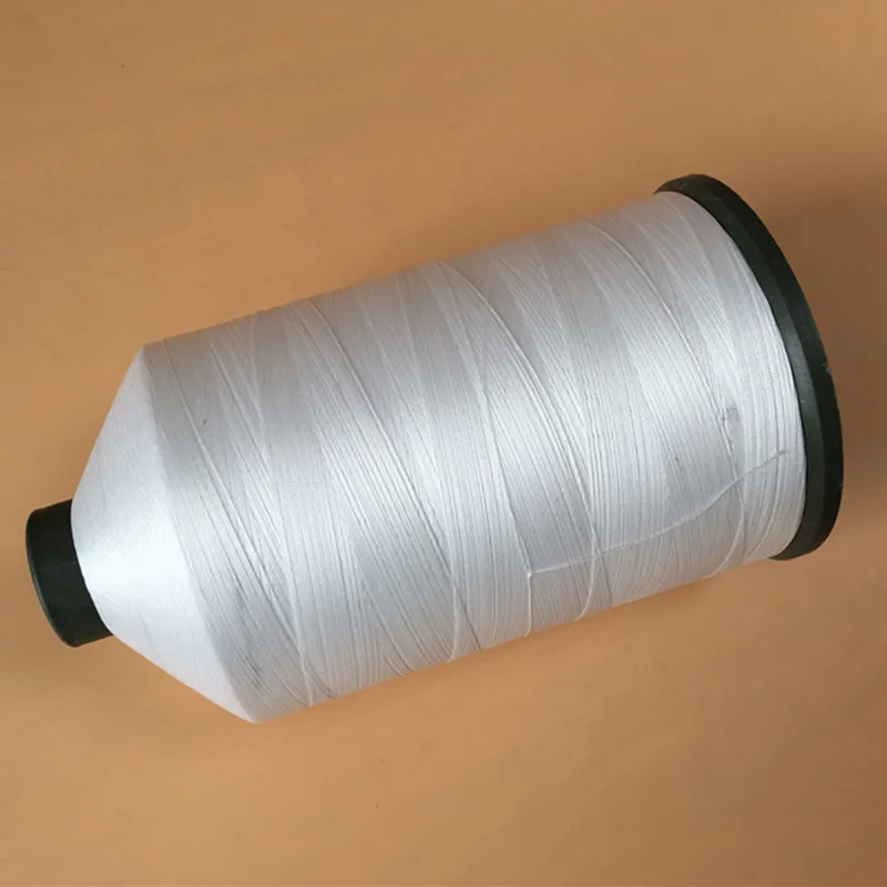 High-strength anti-UV UHWMPE polymer sewing thread white black