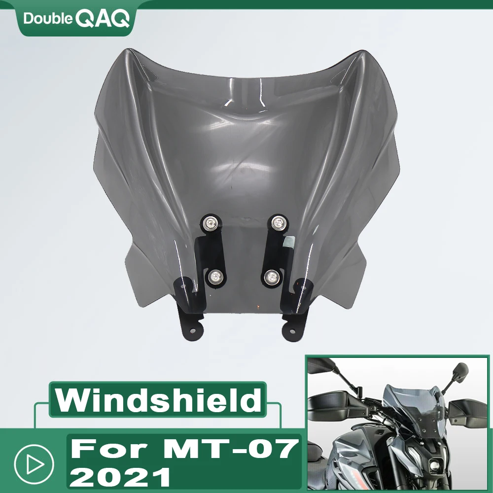 

For YAMAHA MT07 MT-07 MT 07 MT - 07 2021 New Motorcycle Accessories Windscreen Windshield Wind Shield Deflector Fit