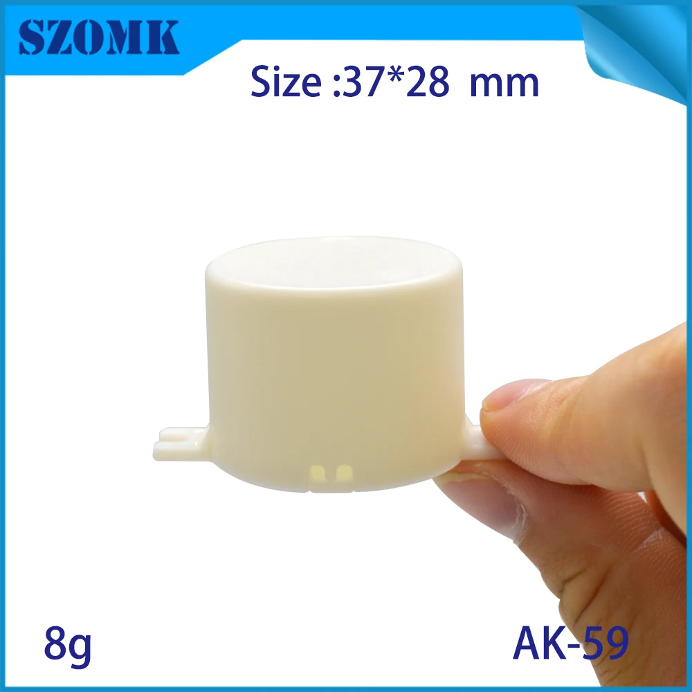 1Pcs 37*28 round shape white plastic LED power  supplying instrument junction enclosure popular electronic case