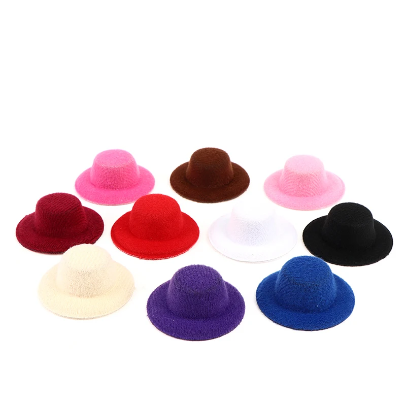 5 pz/set bambola Mini cappello decorazione casa delle bambole 4cm cappello in miniatura per bambole giocattolo per bambini fai finta di giocare accessori regalo di natale