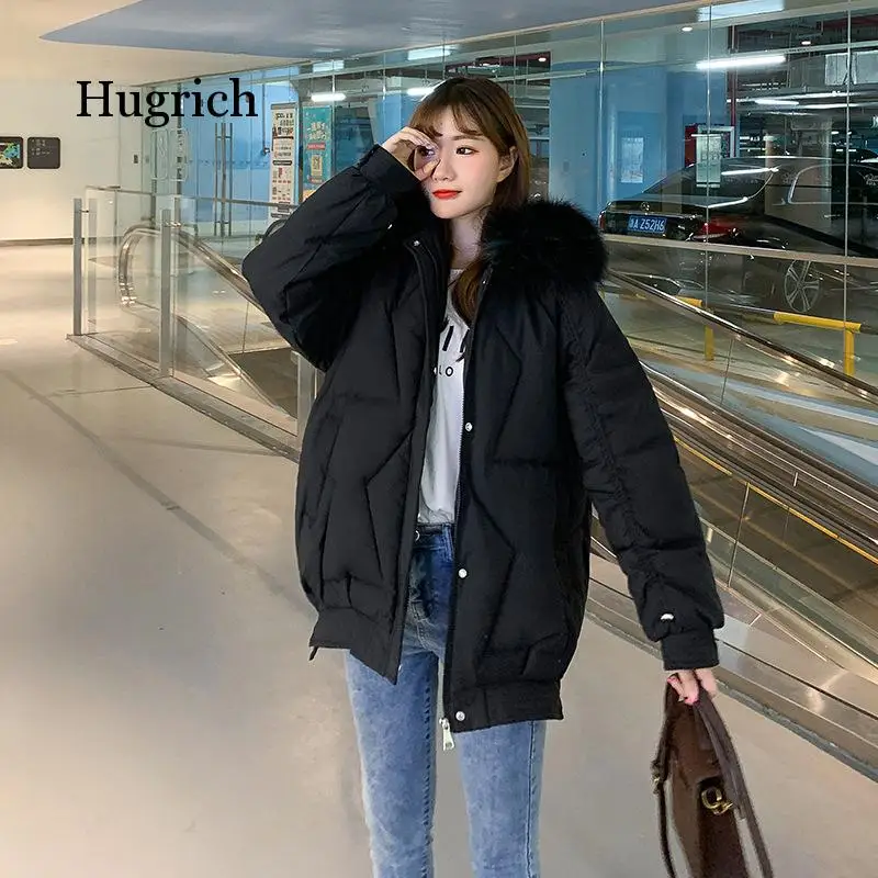2020 Winter Women Parkas Coat Casual Female Mid-Long Thicken Hooded Big Fur Warm Coat Winter Outwear Snow Wear Jacket