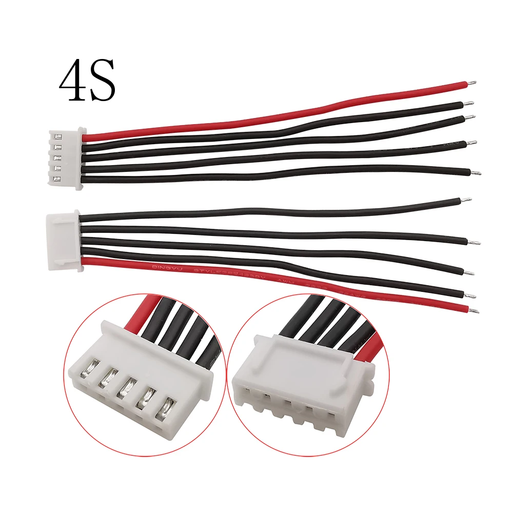 JST XH 1S 2S 3S 4S 5S 6S 7S LiPo Battery Balance Charger Plug Line Wire Connector XH Female Plugs 22AWG Silicone Balancer Cable