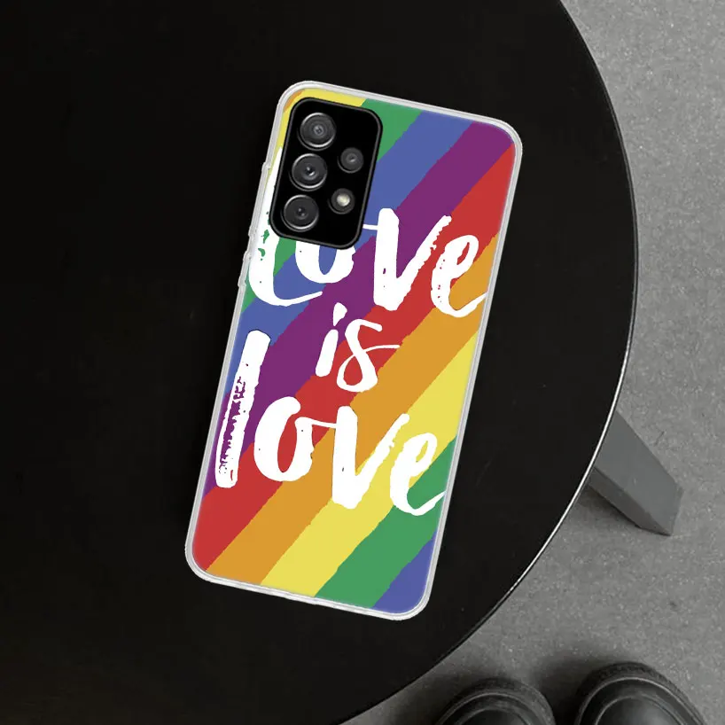 Gay Lesbian LGBT Rainbow Pride Phone Case for Samsung Galaxy A15 A25 A35 A55 A14 A24 A34 A54 A04S A13 A23 A33 A53 A03S A52 A12 A