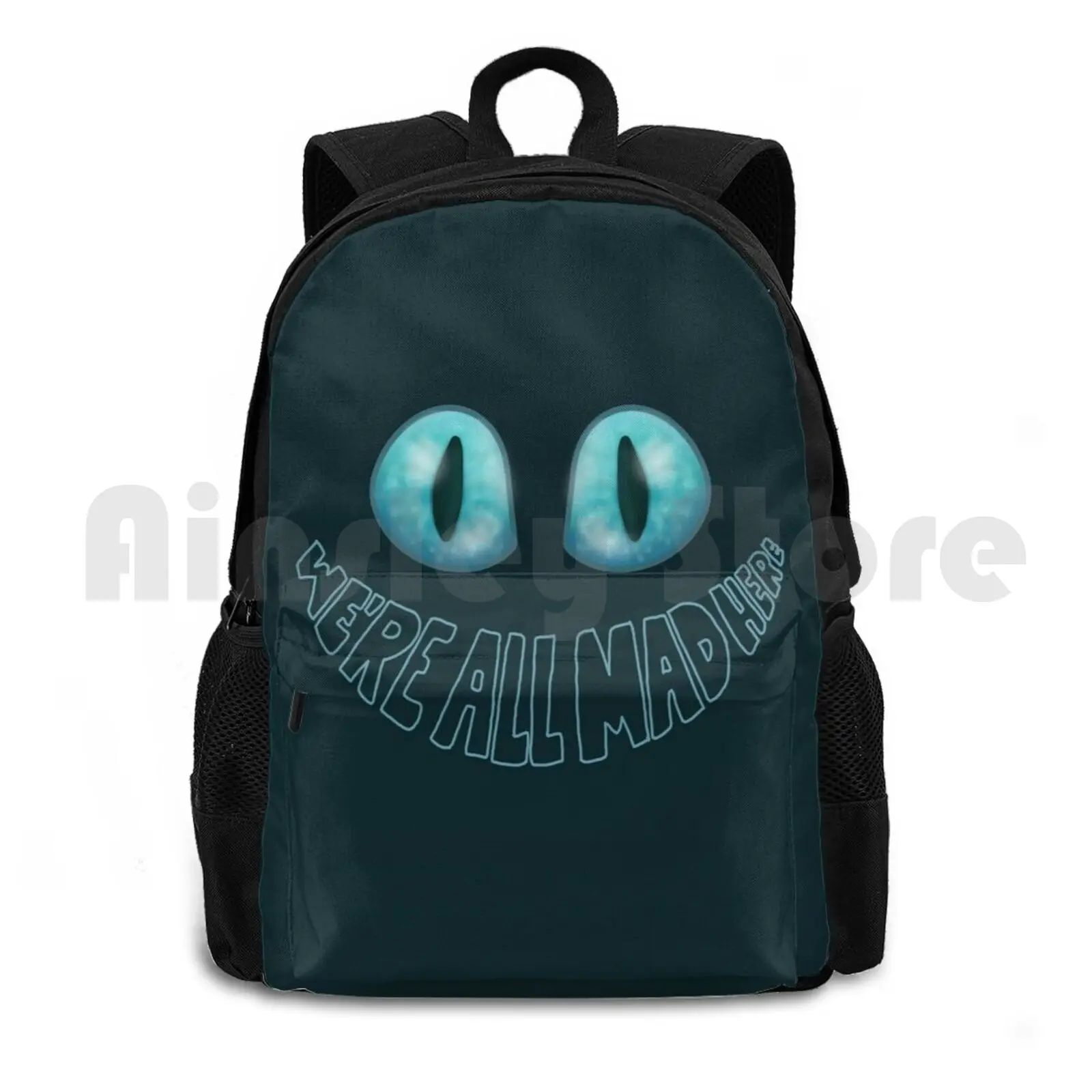 حقيبة ظهر We're All Mad Here-Tim Burton للمشي لمسافات طويلة في الهواء الطلق وركوب الخيل والتسلق حقيبة رياضية كانت جميعًا Mad Here All Mad Tim Burton #1