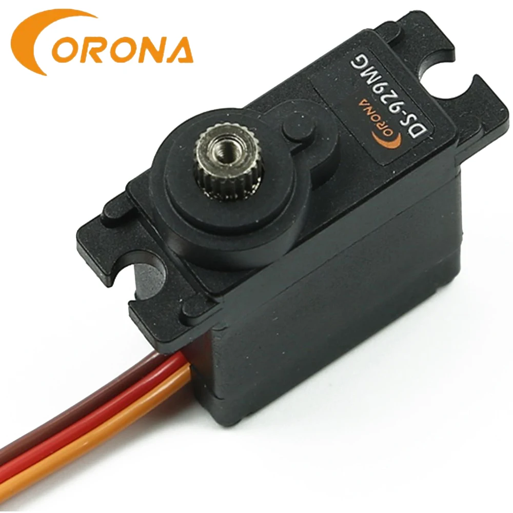 Corona CS-929MG 9g Metal Gear Simulate Steering Servo JR/FUTABA Plug For 1/10 1/8 Rc Cars Buggy Truck Boat Fixed-wing Airplane