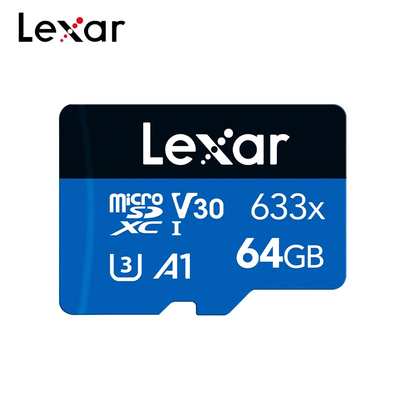 Original Lexar TF633x MicroSDHC 32GB MicroSDXC 64GB 128GB 256GB A1 Memory Card UHS-I C10 Flash Card Micro SD Card For Phone