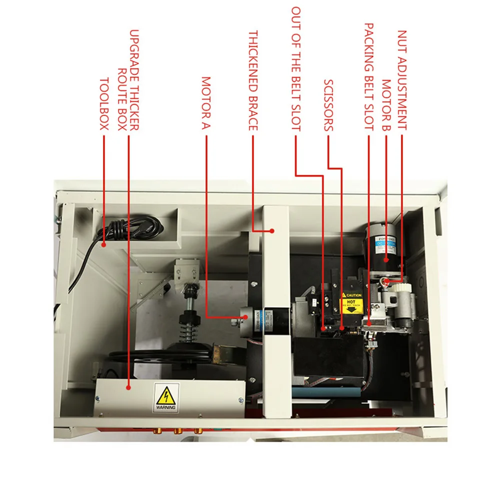 Electric baler Plastic belt automatic sealing machine Strapping belt tightening carton strapping machine Strapping machine