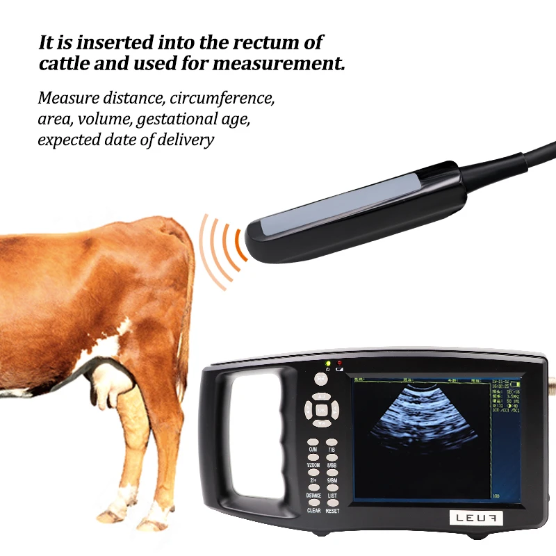 Cattle 5.6 Inch Screen Veterinary Ultrasound Scanner Cow Pig Heep Horse Farm Portable Ultrasound Pregnancy Testing Machine