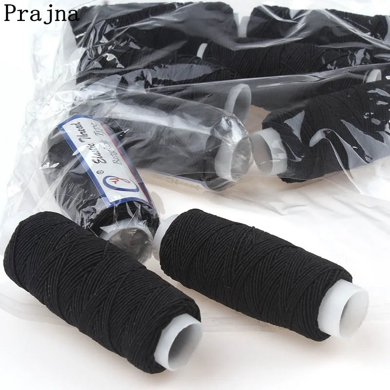 10Roll/Set White Elastic Thread Industrial Sewing Machine Thread Cheap Elastic Thread For Bracelet DIY Sewing Random