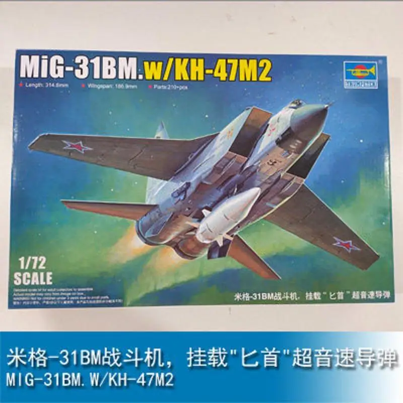 TRUMPETER 01697 1/72 scale  Model Kit MiG-31BM.w/KH-47M2