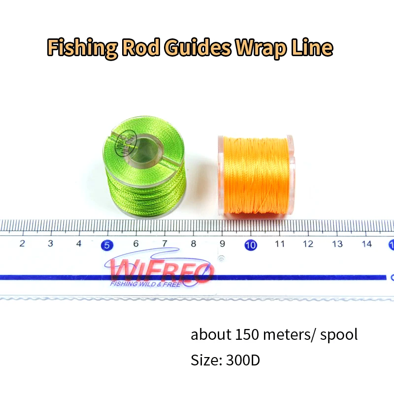 2pcs 150m/Spool Fishing Rod Guides Wrap Line Eyelet Tying Line Guide ring fix line Roding Building Material