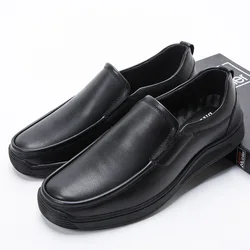 Large 45 46 47 48 Genuine Leather Men's Casual Shoes 2022 New Round-Toe Loafers Luxury Designer Driving Moccasin Men Soft Flats