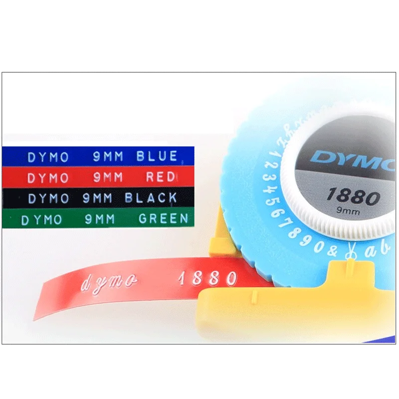 Dymo 1880 엠보싱 플라스틱 PVC 수동 라벨 프린터, DIY 수동 라벨 메이커, 9mm, 신제품, 무료 배송