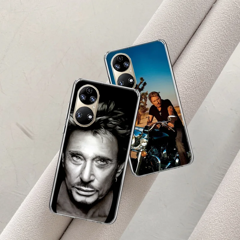 Johnny Hallyday Music Black Phone Case For Huawei P50 Pro P40 P30 Lite P20 P10 Mate 40 Pro 30 20 Lite 10 Cover Shell Coque