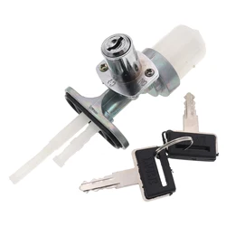 Gas Tank Fuel Switch Gasoline Faucet Shut Off Valve Pump Tap Petcock with Anti-theft Lock Key for GN125 Motorcycle