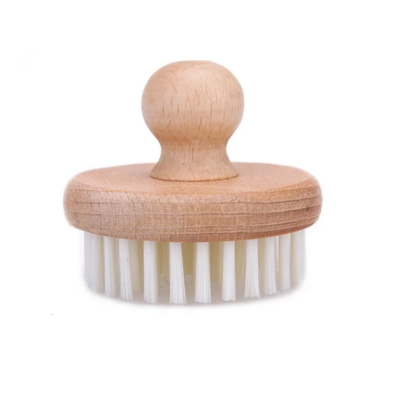 Montessori Brush W/ Wood Knobble Practical Life Materials  Kids Basic Skill Learning Tools Children's Utensils for Washing Works