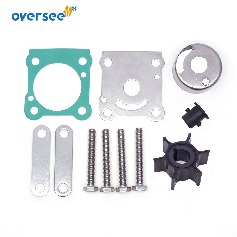 

6N0-W0078 Water Pump Impeller Kit For Yamaha Outboard Motor 2T 6HP 8HP 18-3460 6G1-W0078-A1 6N0-W0078-00