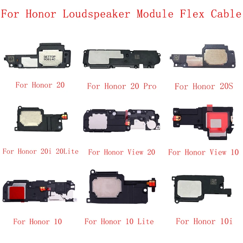 Loud Speaker buzzer Ringer Flex Cable For Honor 20 Pro 20S View 20 10 Lite 10i View 10 Play Loudspeaker Module