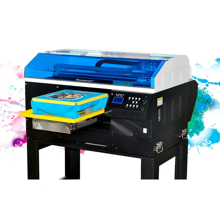 Cheap Good Flatbed T-Shirt Printing Machine Garment Printer With Double 4720 Print Heads Digital Tshirt Printer