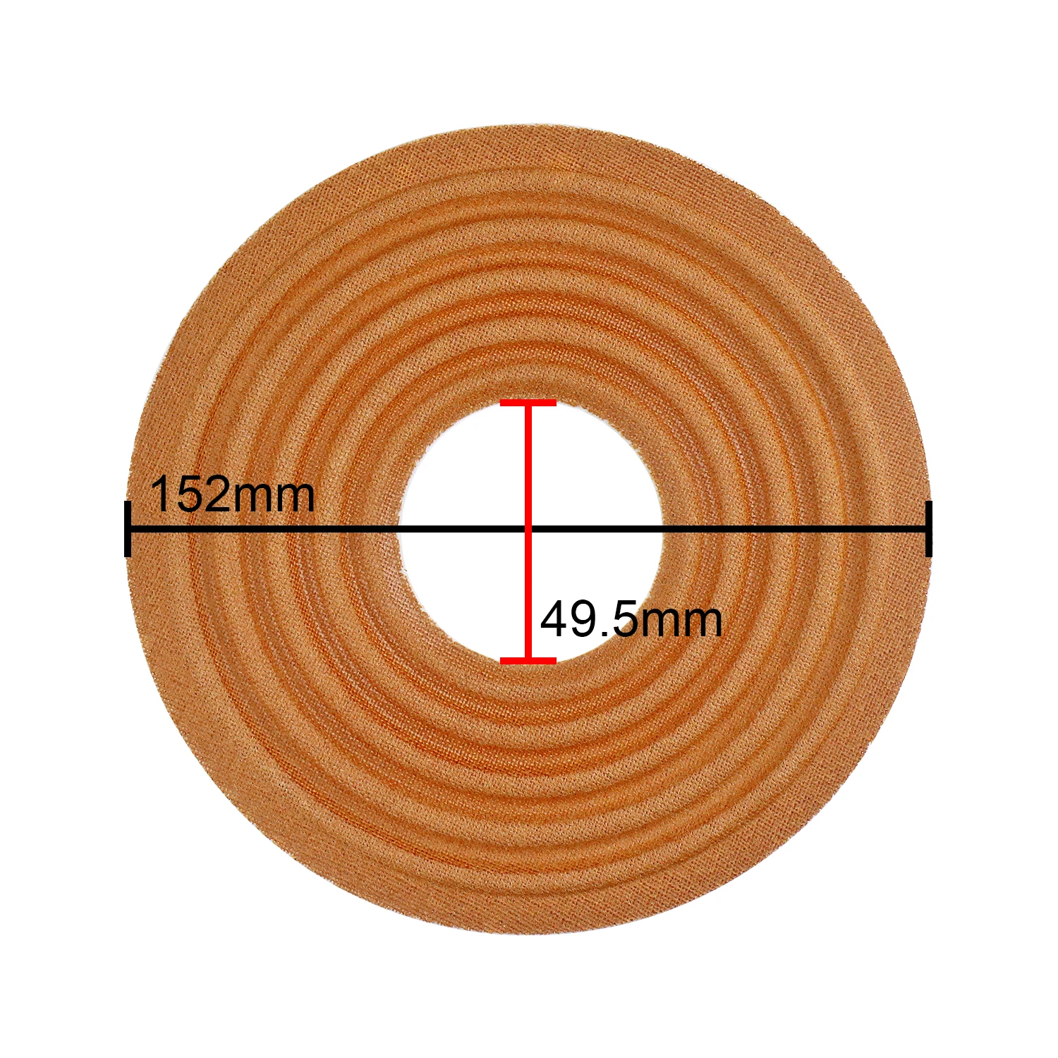 GHXAMP 152mm Speaker Spider Spring Pad Elastic Wave Gasket Shrapnel For Woofer Loudspeaker Accessories Diy 49.5mm 2pcs