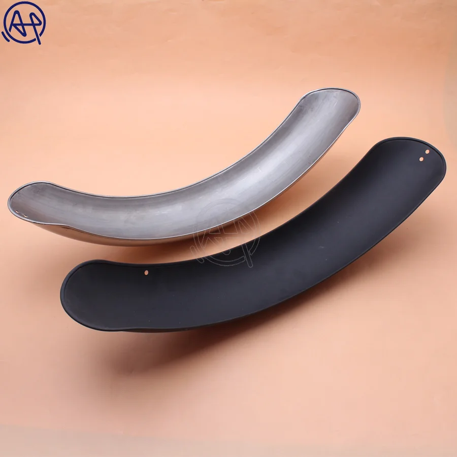 Motorcycle Retro Rear Motorcycle Chrome/Black Metal Fender Mudguard for Vintage Harley BOB