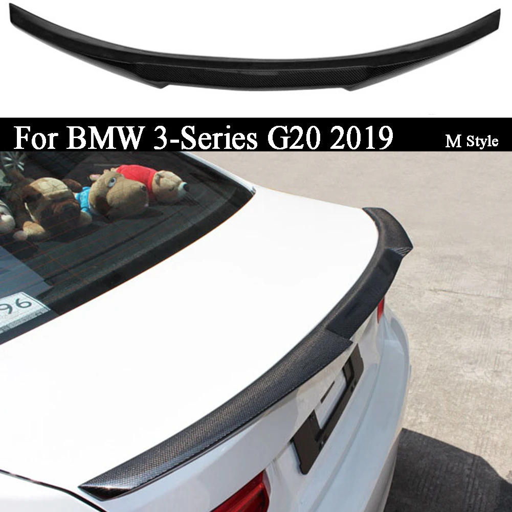 Carbon Fiber Rear Wing Trunk Lid Spoiler Wing  For BMW 3-Series G20 2019 P style