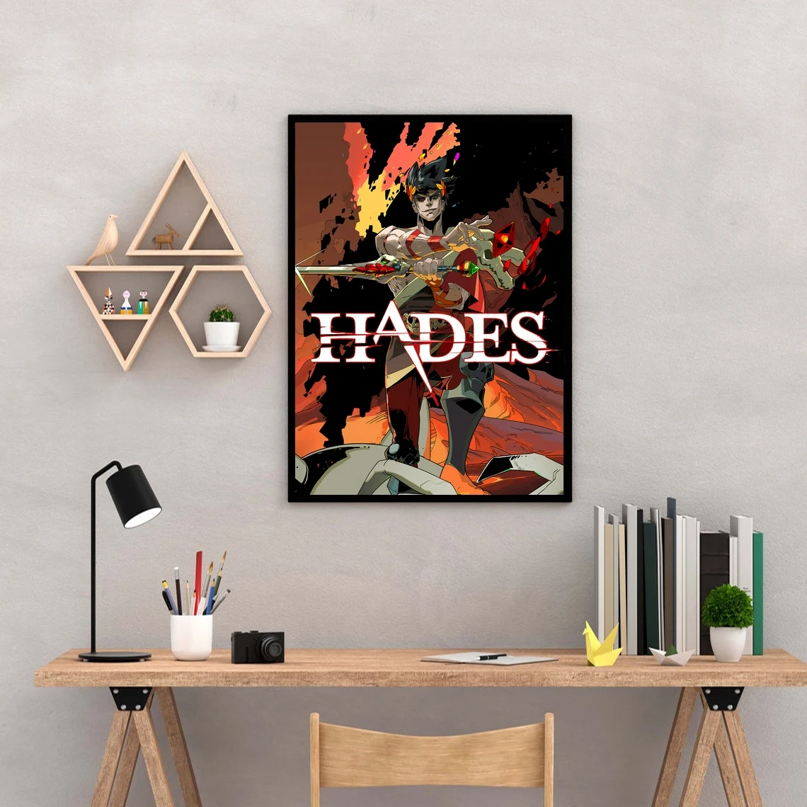 Hades Video Game Cover Poster Canvas Print Home Decoration Wall Painting ( No Frame )