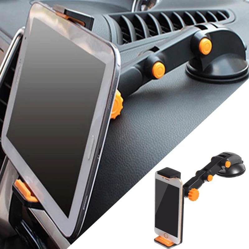 

SMOYNG Sucker Strong Suction Tablet Car Phone Holder Stand Easy to Adjust Universal For 4-11 Inch IPAD Air Mini iPhone X 11