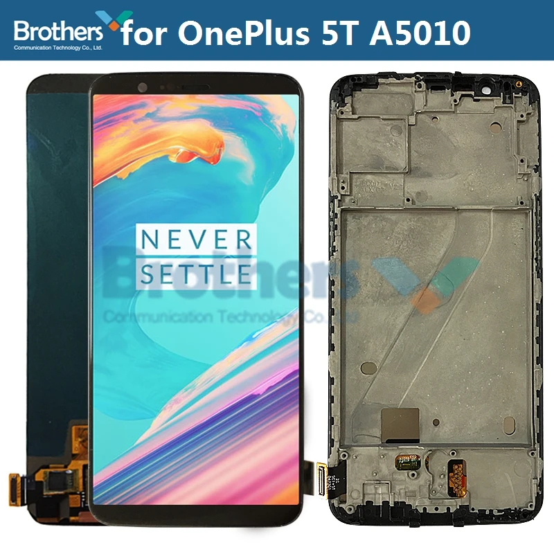 Screen For OnePlus 5T LCD Screen LCD Display for OnePlus5T A5010 LCD Assembly Touch Screen Digitizer Phone Part Replacement Test