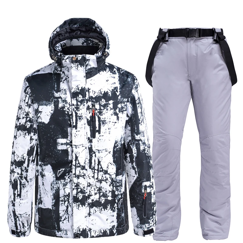 Waterproof Snow Suit Sets for Men, Ski Jacket and Bibs Pant, Outdoor Clothing, Winter Costume, Snow Wear, 10k,-30, New Brand