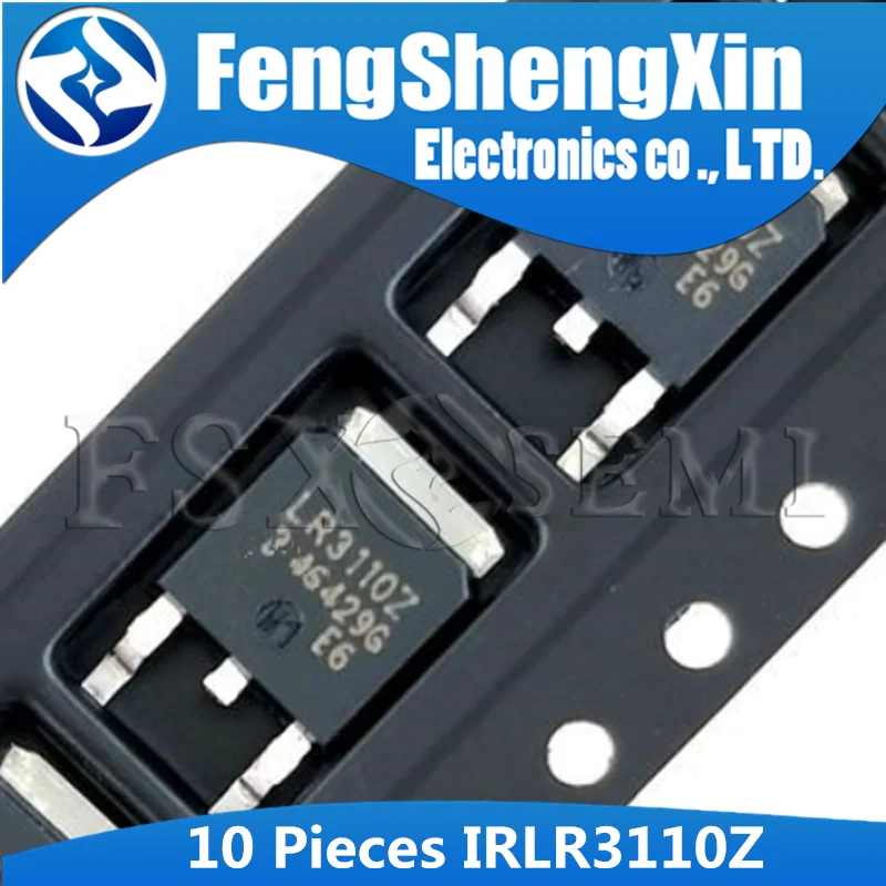 10pcs IRLR3110Z TO-252 IRLR3110 TO252 LR3110Z LR3110 IRLR3110ZPBF IRLR3110ZTRPBF  N-Channel MOSFET Transistor