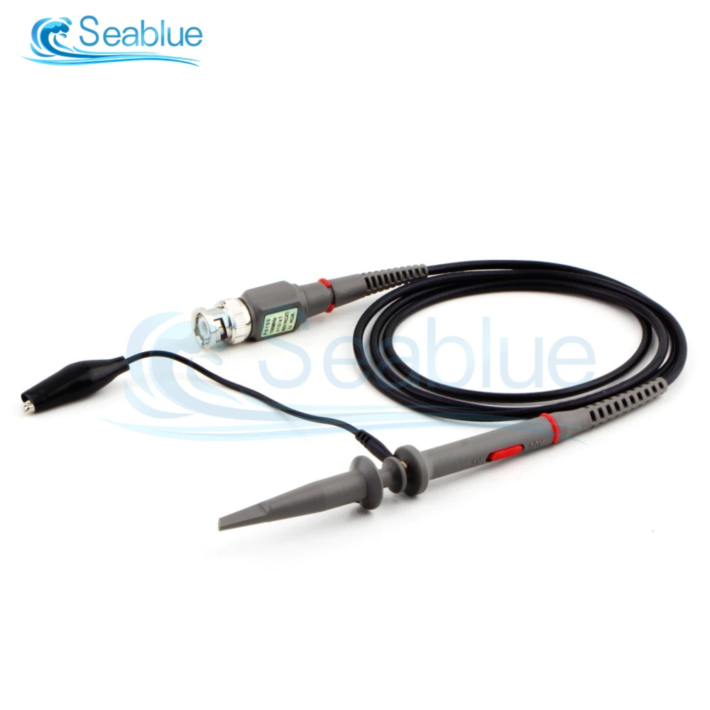 1Set P6100 100MHz BNC Oscilloscope Probe Kit DC-100MHz Scope Alligator Clip Test Probe