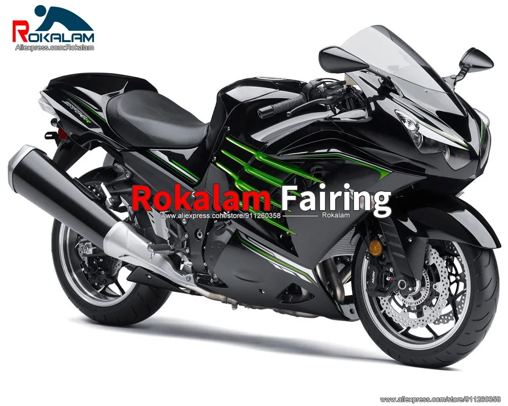 

Body Kit For Kawasaki Ninja ZX14R 2012 2013 2014 2015 ZX-14R 12 13 14 15 Black Green Motorbike Fairings (Injection Molding)