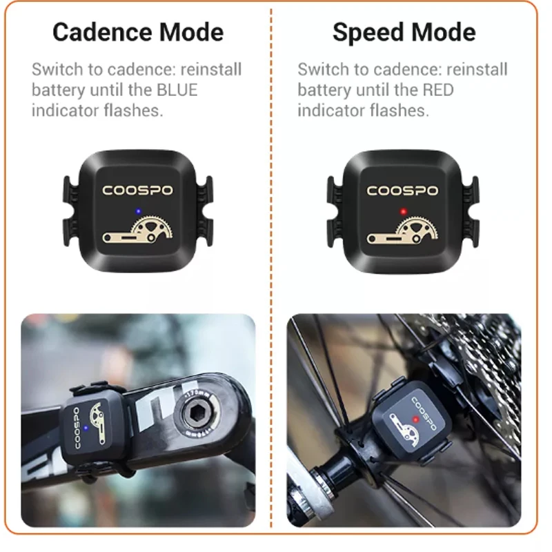 Cadence Sensor Speed Sensor Rpm Sensor CooSpo Bluetooth 4.0 ANT+ Road Bike Mtb Sensor For Wahoo Garmin Bike Computer