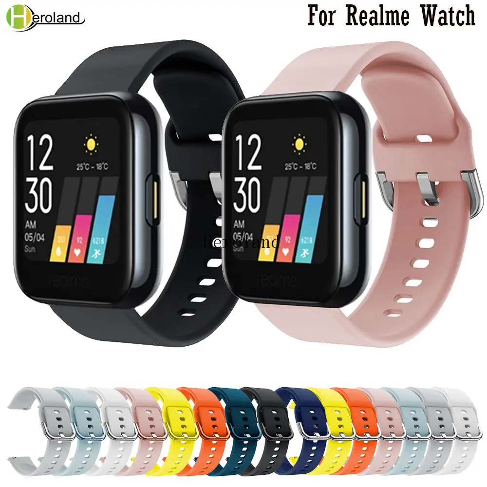 Sport Band Silicone For Realme Watch Strap Wristbands bracelet 20mm Watchstrap For Huami Amazfit  Neo / Amazfit GTS 2e strap New