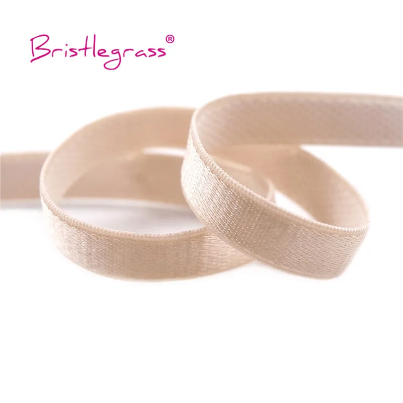 BRISTLEGRASS 2 5 10 Yard 3/8" 10 mm glänzender Nylon-BH-Träger, elastisches Spandex-Satinband, Schulterband, Unterwäsche, Dessous, Nähbesatz – Detail 15