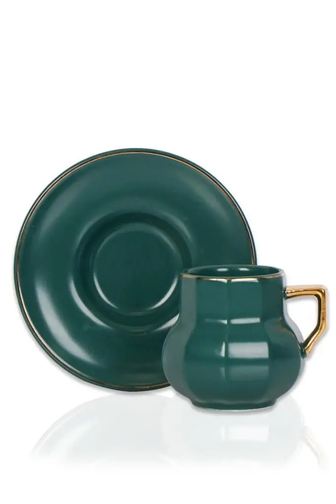 

DOLBOVI Acar MXG-010265/12 Porcelain coffee cup Pad 6'lı Green mug кружка coffee cup cup