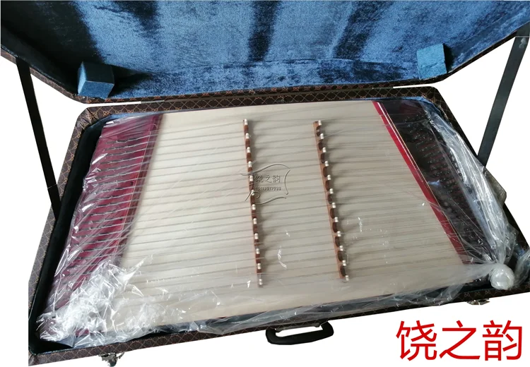 Small dulcimer yangqin eight-tone dulcimer two-row yard  professional musical instrument box