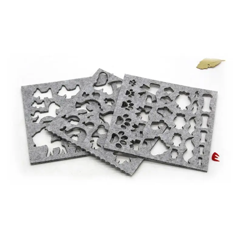 7 قطعة ورأى الصوف قالب إبرة التلبيد Craft بها بنفسك الحرفية الاستنسل زين الحرف اليدوية تشكيل لإبر الحياكة