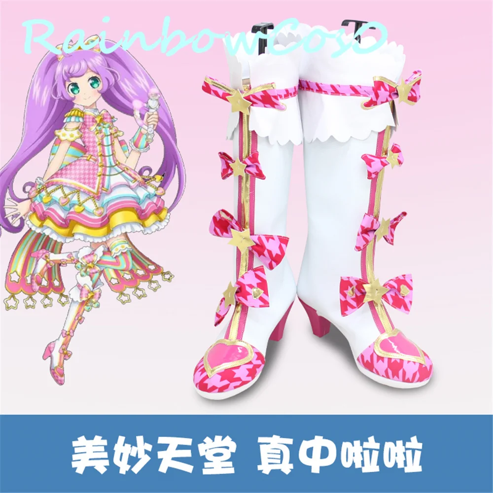 Pripara Manaka Laala Cosplay Shoes Boots Game Anime Carnival Party Halloween RainbowCos0 W1770