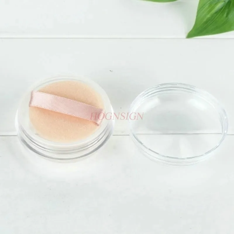 Boîte de poudre libre de haute qualité, boîte de poudre de miel, bouffée de poudre floquée naturelle, voyage, outils de beauté portables, boîte de distribution, vente