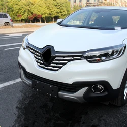 For Renault Kadjar ABS Chrome Front Mesh Grille Bumper Cover Trim Insert Bonnet Garnish Molding Guard Protector 2015 2016 2017