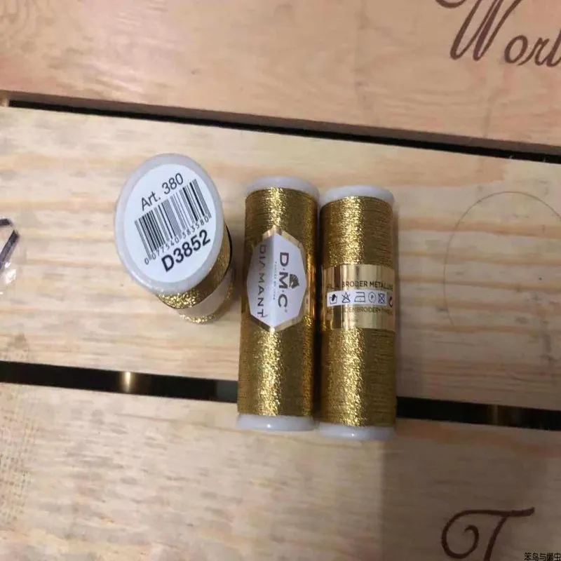 35M DMC Thread Metal Embroidery Thread Gold And Silver Thread  Hand - made Accessories Woven Accessories