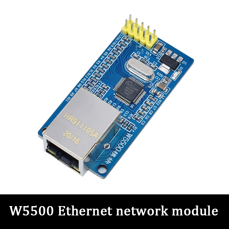 Hailege 2pcs W5500 LAN Module de réseau Ethernet 3.3V / 5V Prise en charge TCP / IP51 / STM32 Programme de microcontrôleur avec 32k octets SPI sur W5100 Hailege 2pcs W5500 LAN Module de réseau Ethernet 3.3V / 5V Prise en charge TCP / IP51 / STM32 Programme de microcontrôleur avec 32k octets SPI sur W5100